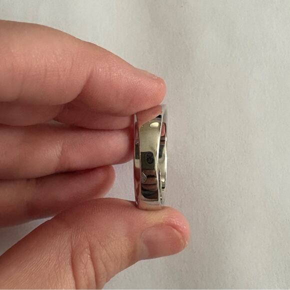 NWT moissanite size 12 silver ring with GRA certification - Picture 4 of 7